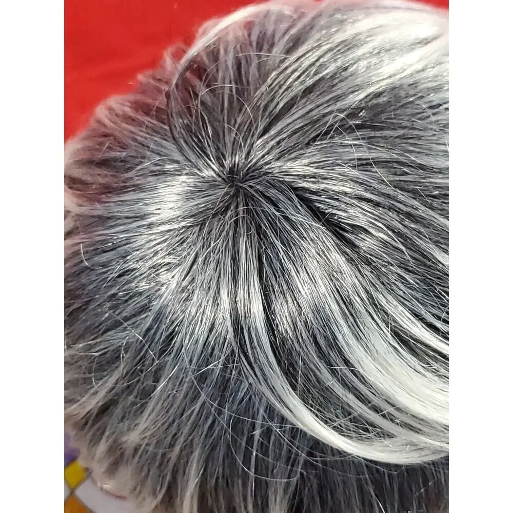 Women’s Salt And Pepper Gray Silver Shag Style Wig